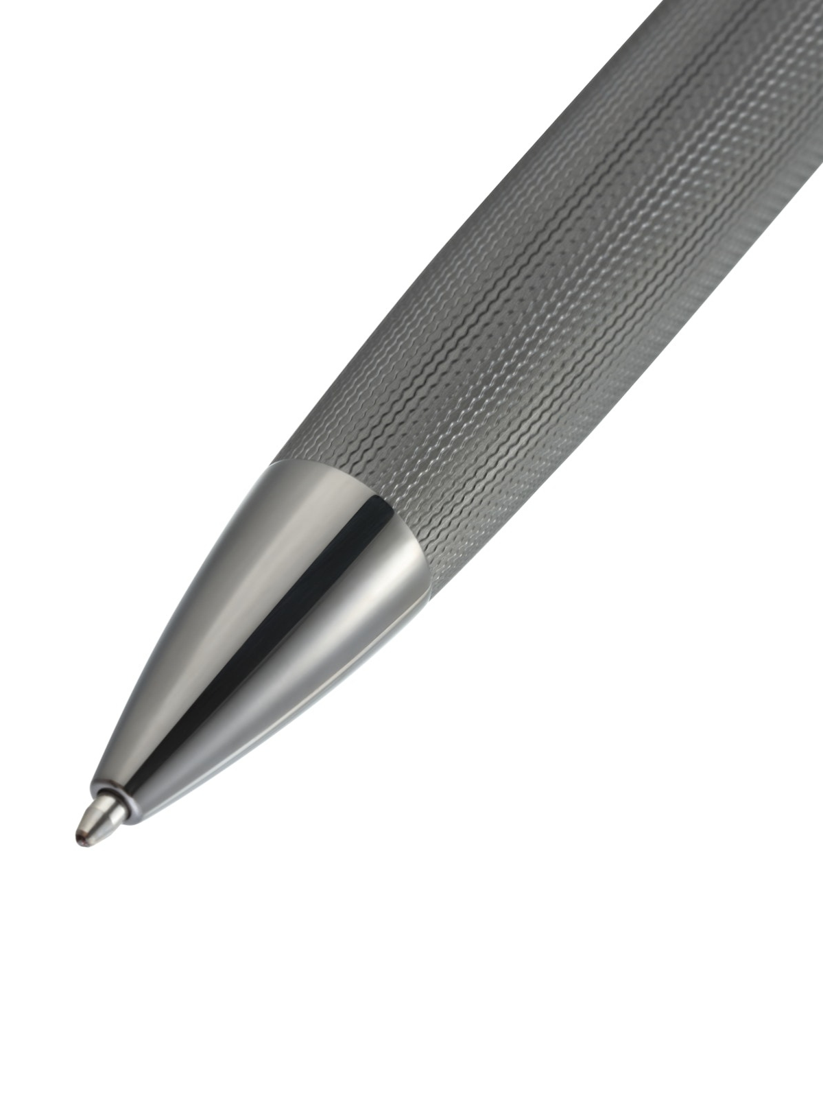 CROSS Peerless  Polished Slate Gray Engraved Diamond Pattern with Slate Gray  PVD Appointments and Swarovski Crystal Ballpoint Pen | AT0702-20