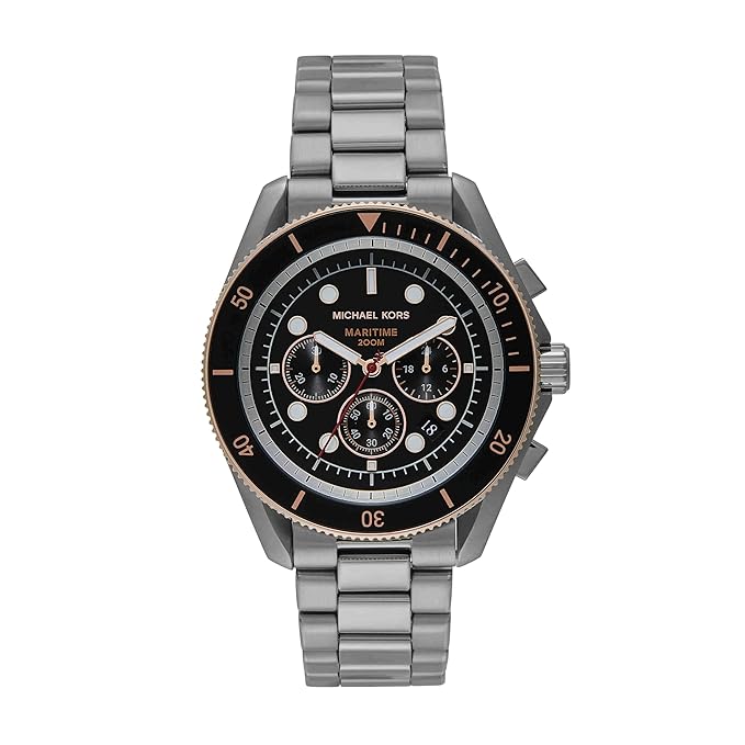 Michael Kors Maritime Grey Quartz Stainless Steel Men's Watch | MK9204