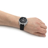 Festina Timeless Chronograph Black Dial Black Leather Men's Watch | F20542/5