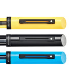 Sheaffer Calligraphy Glossy Black, Blue and Yellow Fountain pens Maxikit in Hangsell - F, M, B nibs