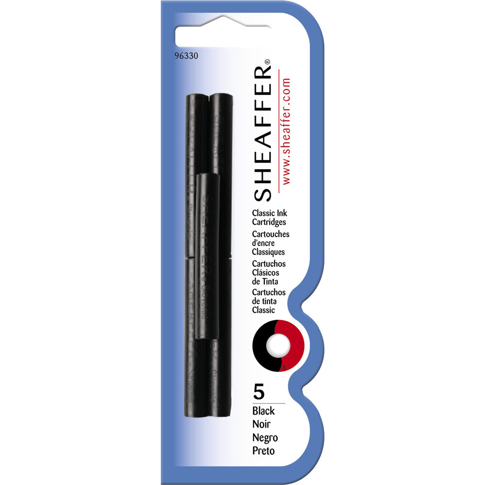 Sheaffer Classic Ink Cartridge (Pack of 5) Black | 96330