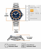 Emporio Armani Blue Sea Explorer Silver Stainless Steel Men's Watch | AR60090