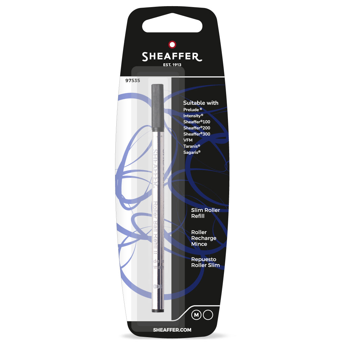 Sheaffer Slim Rollerball Refill - Black Medium | 97535