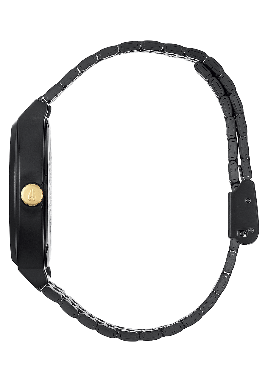 NIXON Time Teller Black Dial and Black Leather 34mm Unisex Watch - view 3