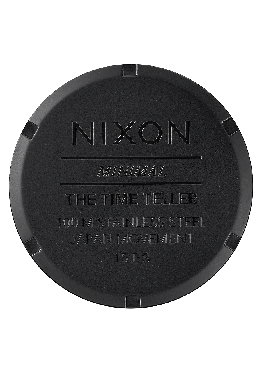 NIXON Time Teller Black Dial and Black Leather 34mm Unisex Watch - view 5