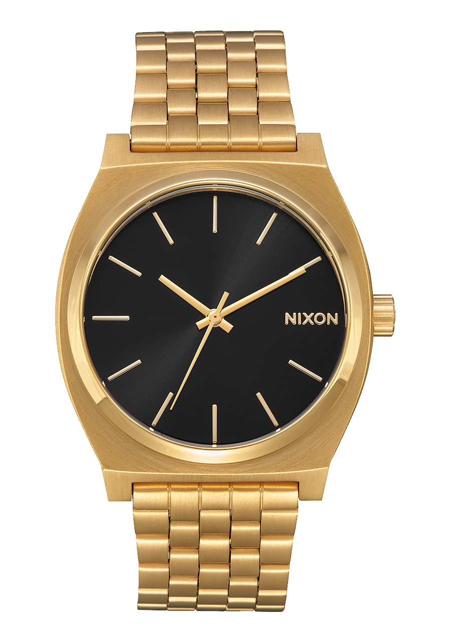 NIXON Time Teller Silver Dial and Silver Leather 34mm Unisex Watch