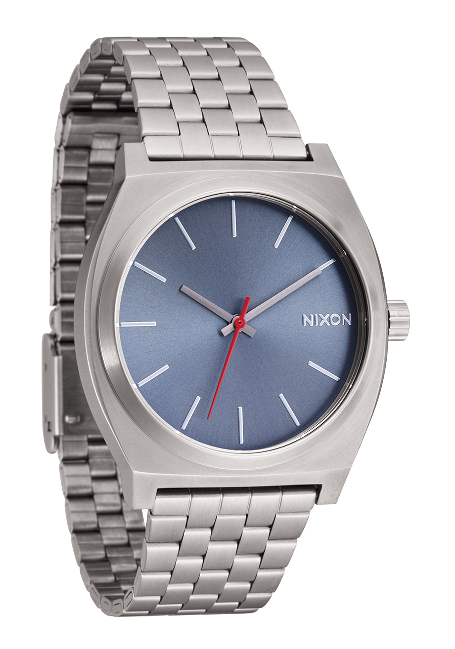 NIXON Time Teller Blue Dial and Blue Steel Bracelet 37mm Unisex Watch - view 2