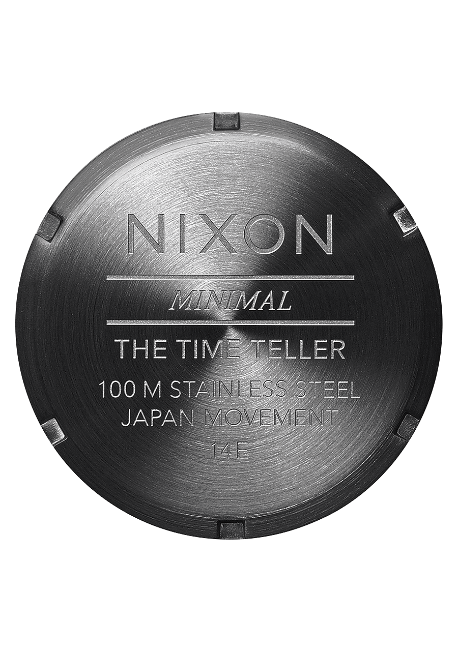 NIXON Time Teller Black Dial and Rose Gold Leather 37mm Women's Watch - view 4