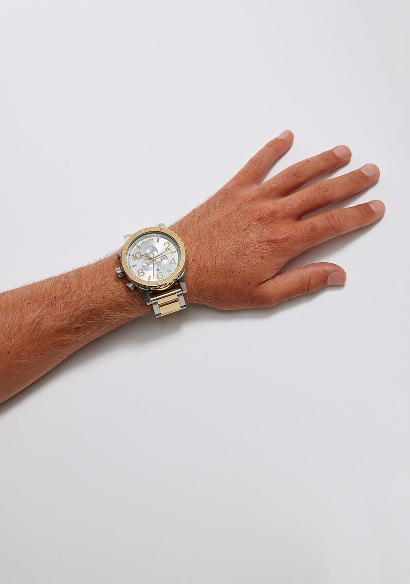 Nixon 51-30 Chrono Silver and Gold Men's Watch | A0831921-00