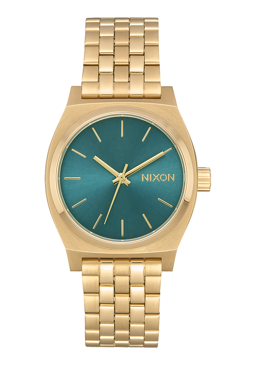 NIXON Medium Time Teller - Light Gold Green Unisex Watch | A11302626-00