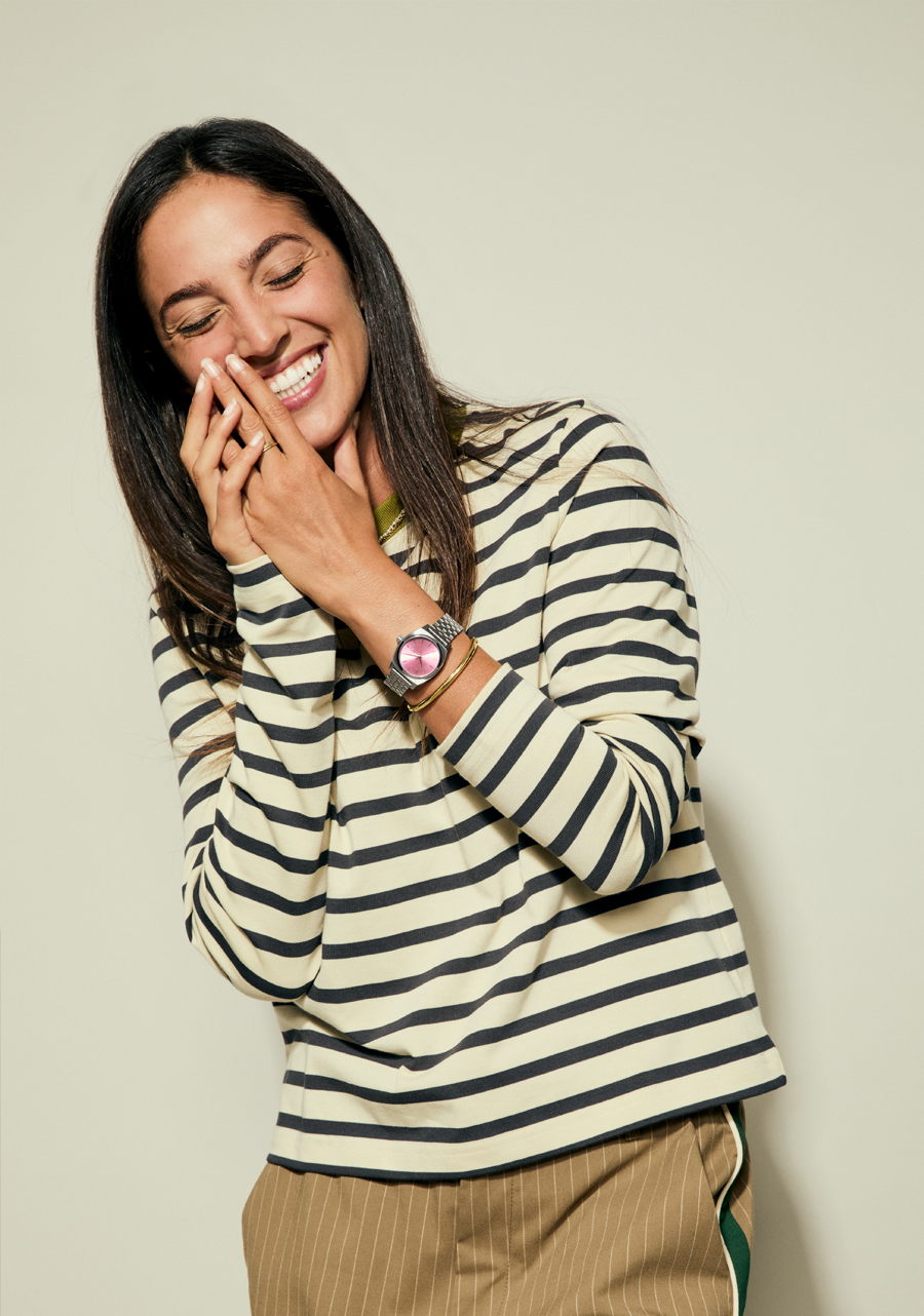 NIXON Medium Time Teller - Silver Pink Unisex Watch | A11302719-00