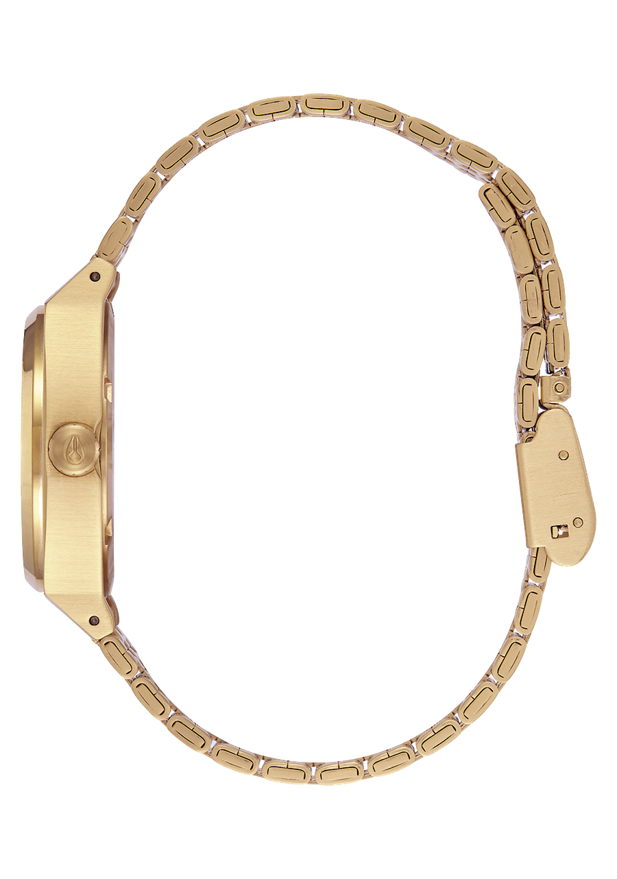 NIXON Medium Time Teller - Light Gold / Vintage White Unisex Watch | A11305101-00