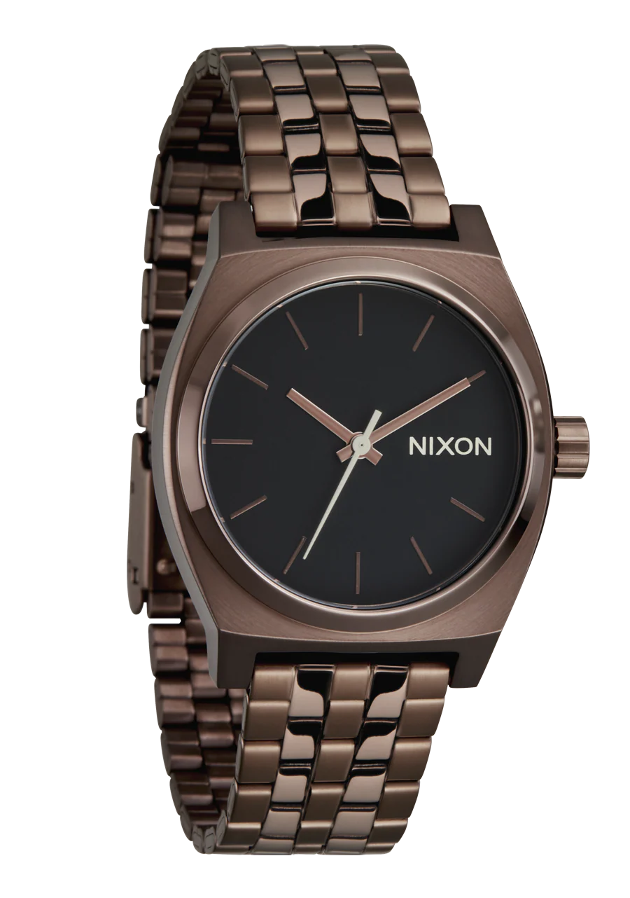 NIXON Time Teller Black Dial and Copper Steel Bracelet 34mm Unisex Watch - view 2