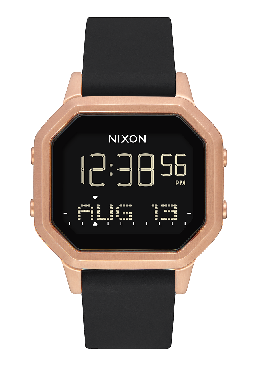 NIXON Siren Stainless Steel - Rose Gold / Black Digital Unisex Watch | A12111098-00