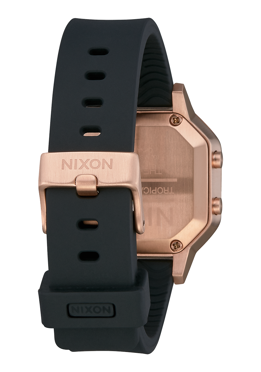NIXON Siren Stainless Steel - Rose Gold / Black Digital Unisex Watch | A12111098-00