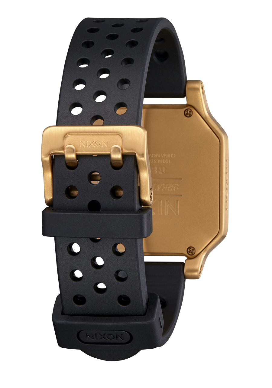 NIXON Heat Black Dial and Rose Gold Rubber 38mm Unisex Watch - view 3