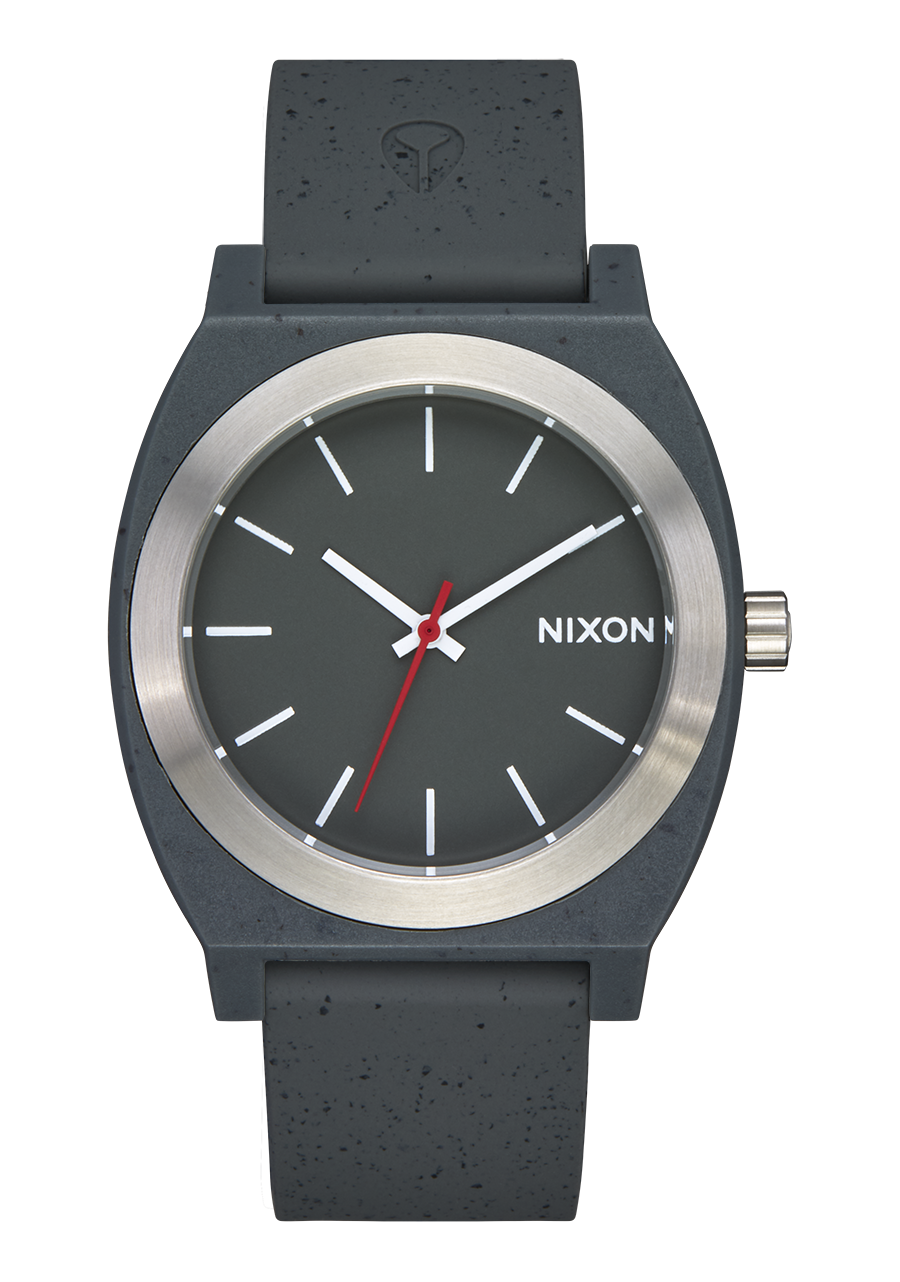 NIXON Time Teller Silver Dial and Silver Rubber 40mm Women's Watch