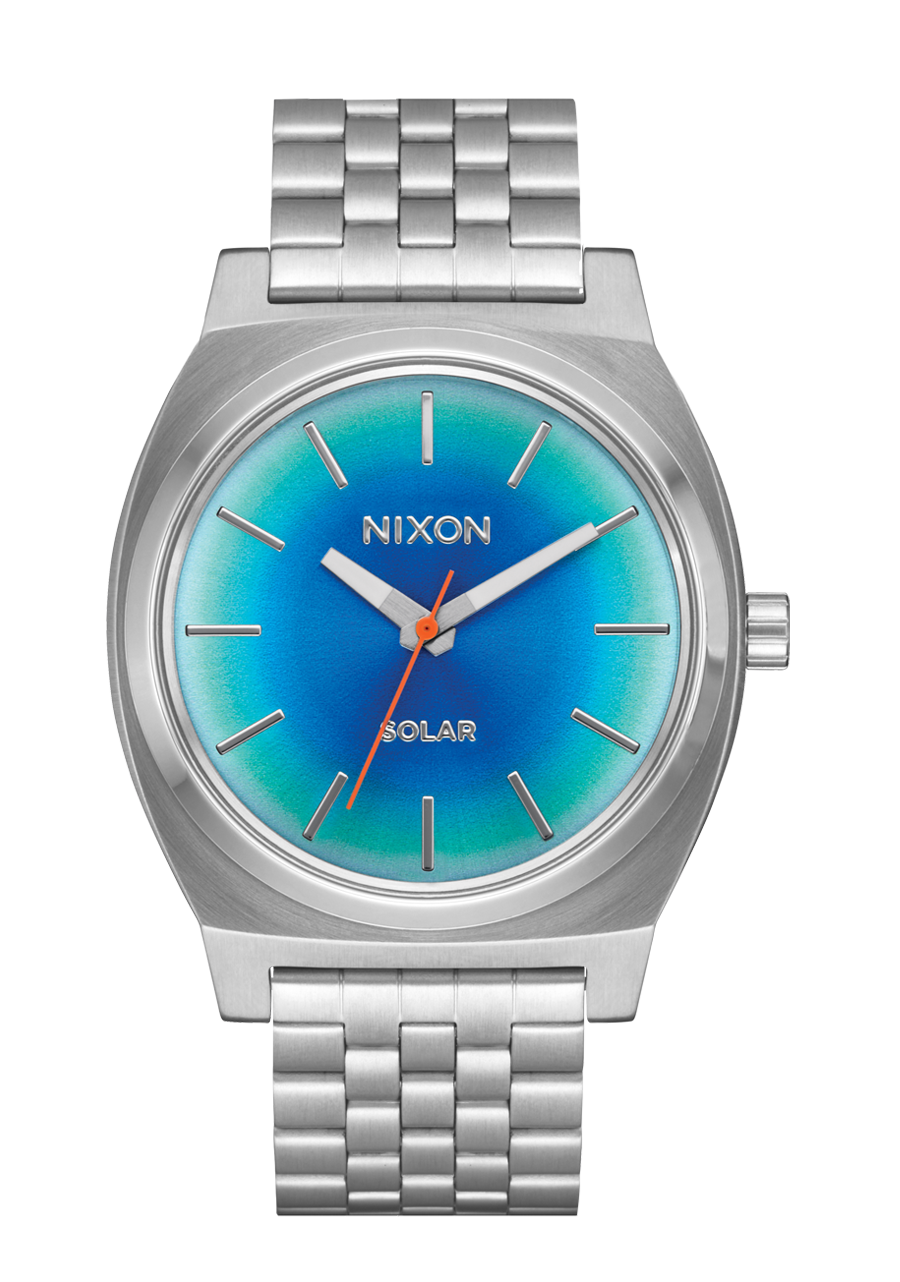 NIXON Time Teller Solar - Silver / Rainbow Unisex Watch | A13695201-00
