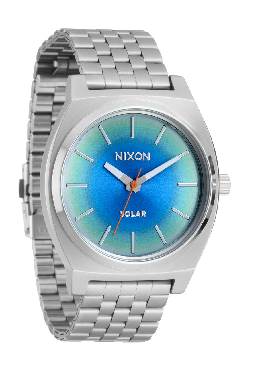 NIXON Time Teller Solar - Silver / Rainbow Unisex Watch | A13695201-00
