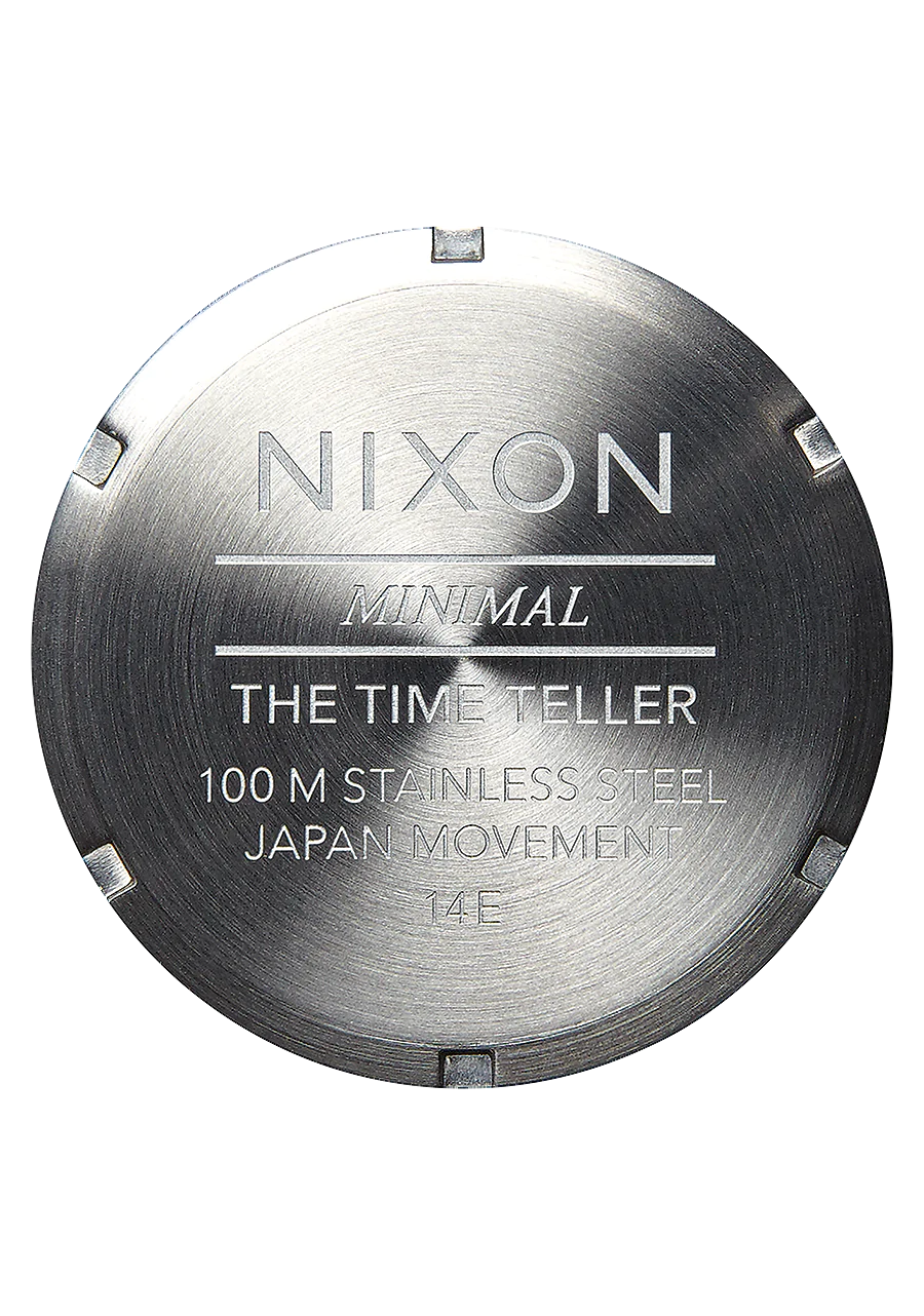 NIXON Time Teller Silver Dial and Silver Leather 36mm Unisex Watch - view 5