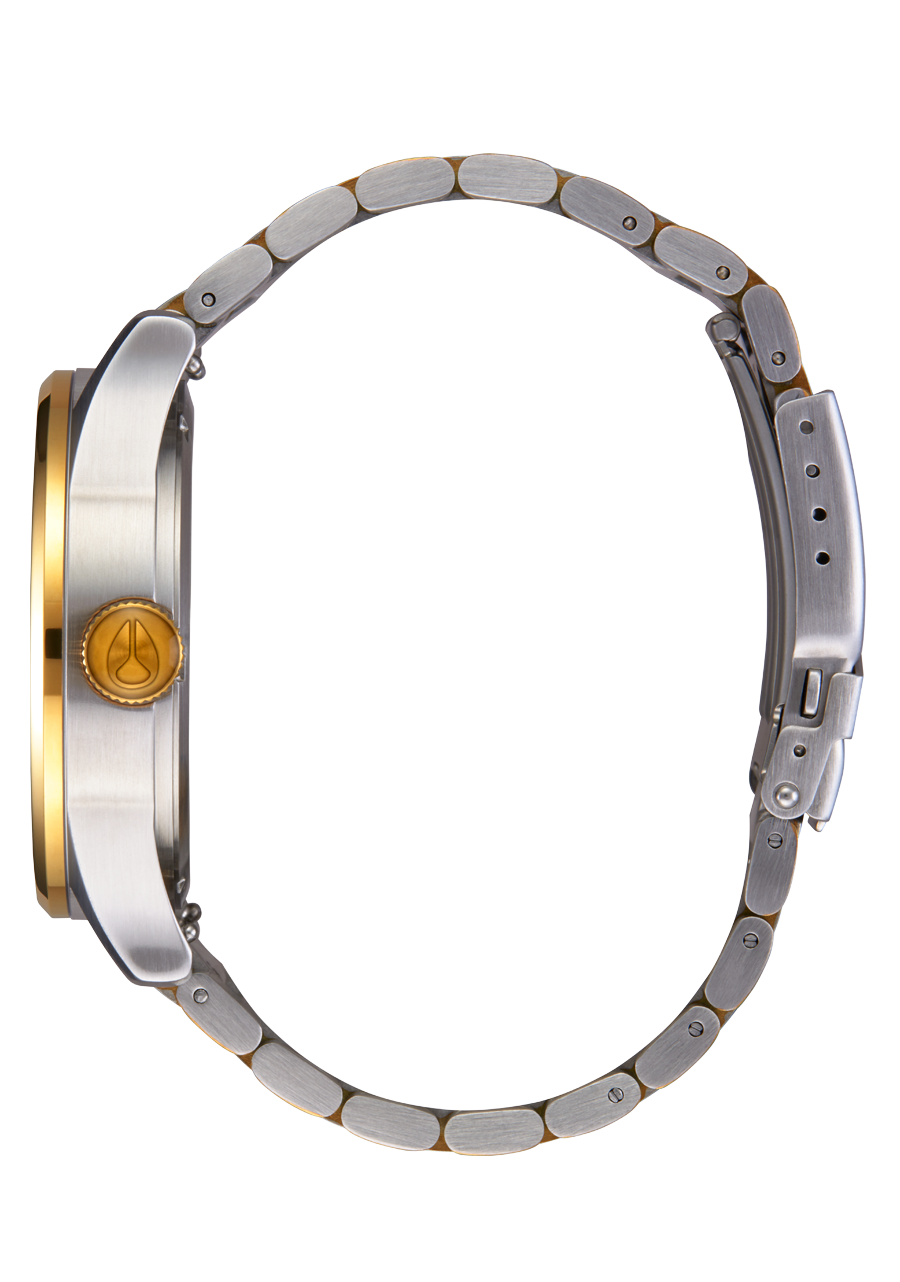 NIXON 2PAC Sentry Stainless Steel - Gold,Silver & Black Unisex Watch | A13795196-00