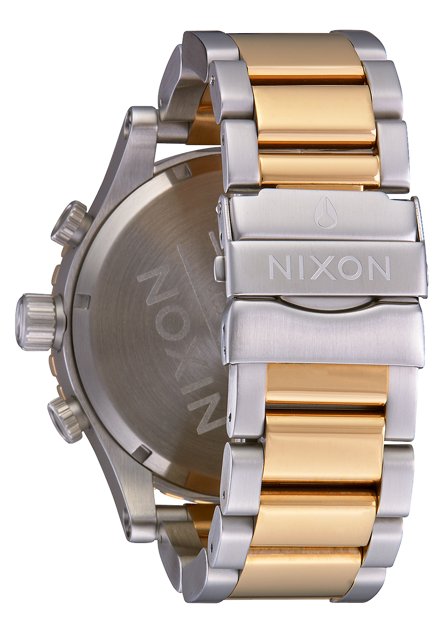 NIXON 51-30 Chrono Silver / Gold Men's Watch | A13891921-00