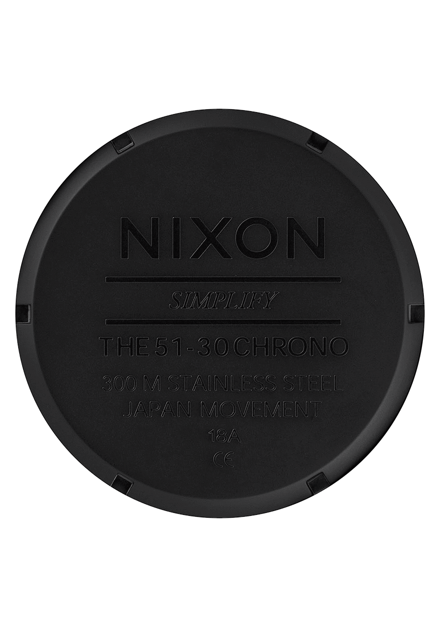 NIXON 51-30 Chrono All Matte Black / Black Men's Watch | A13893086-00