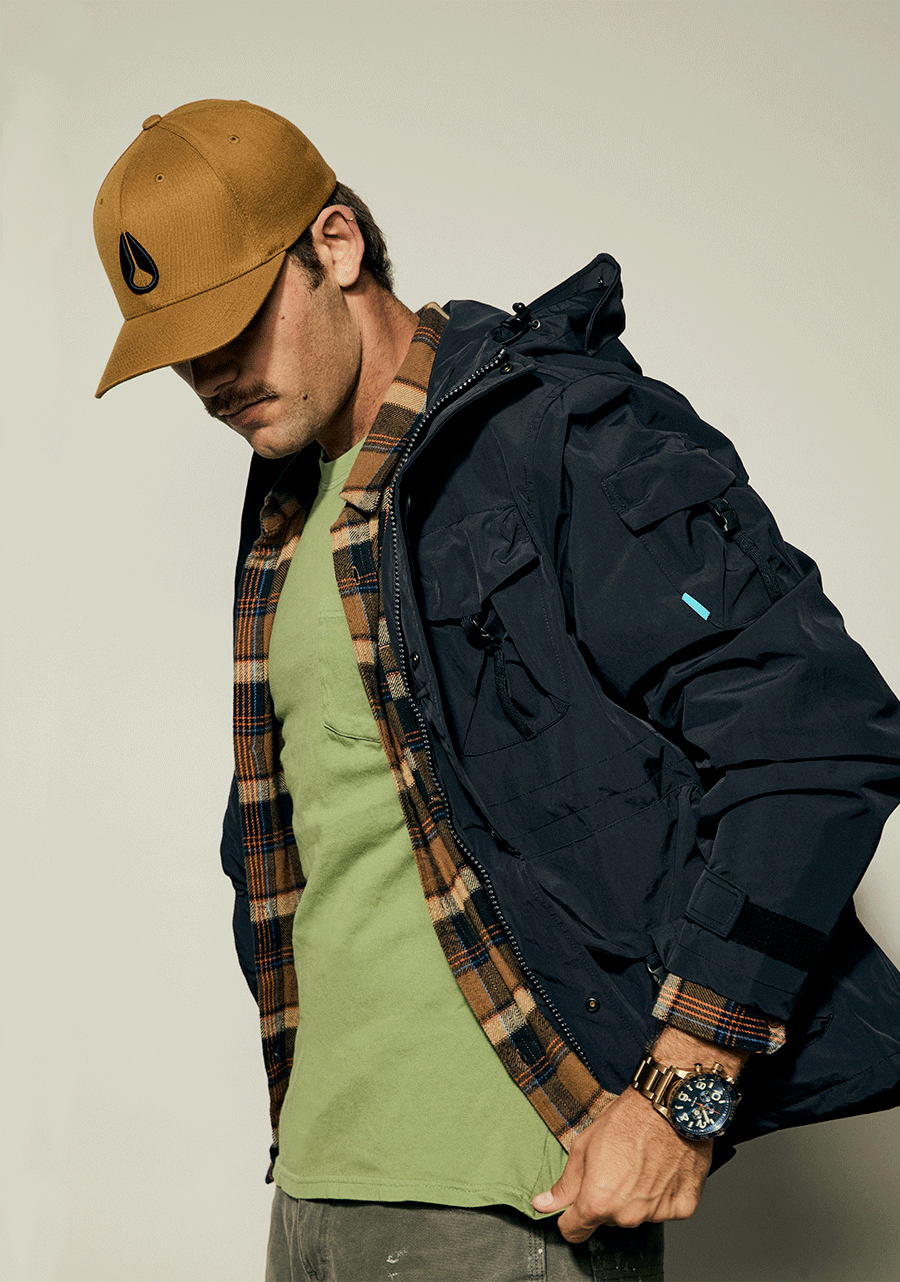 NIXON 51-30 Chrono Desert Gold / Arles Blue Men's Watch | A13895301-00