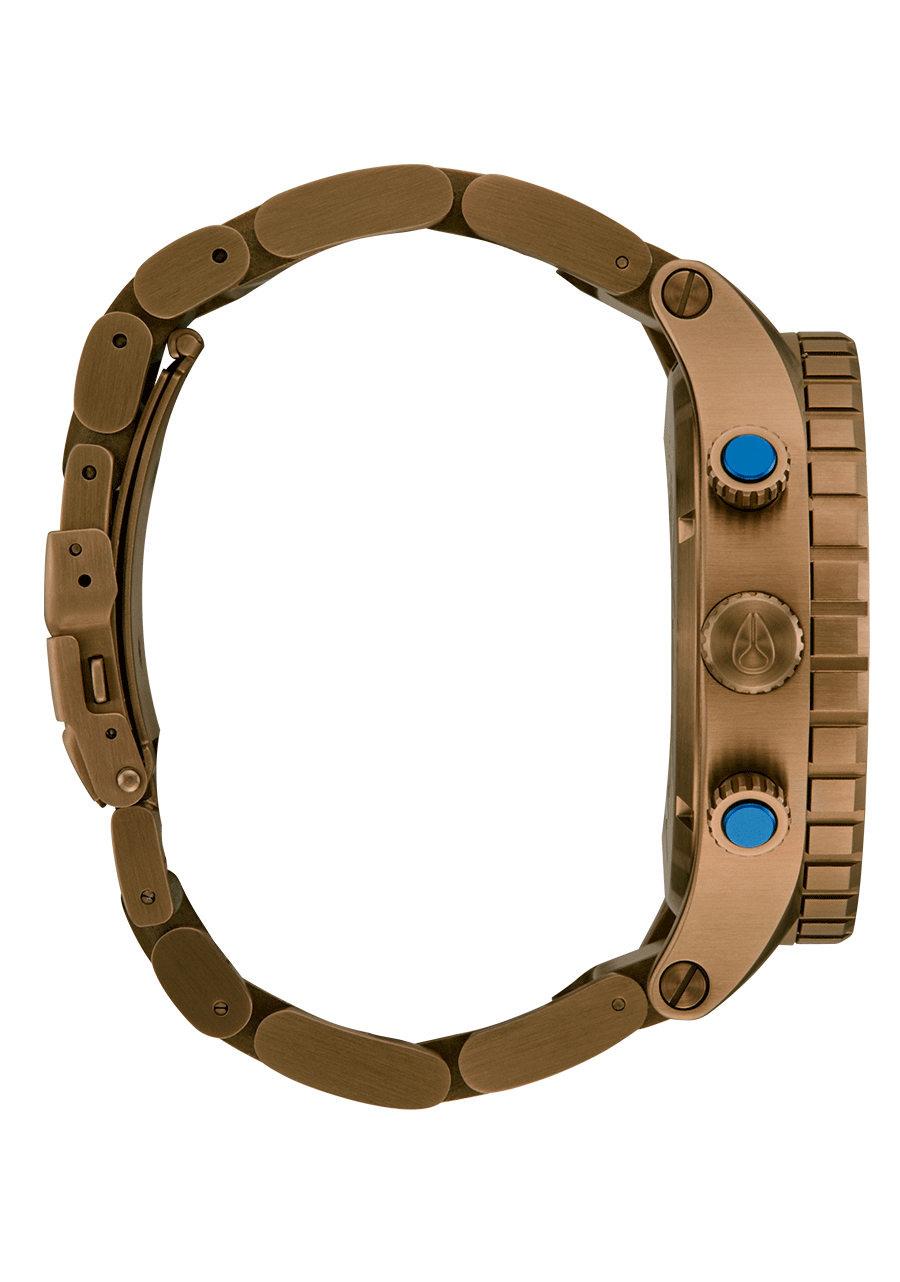 NIXON 51-30 Chrono Desert Gold / Arles Blue Men's Watch | A13895301-00