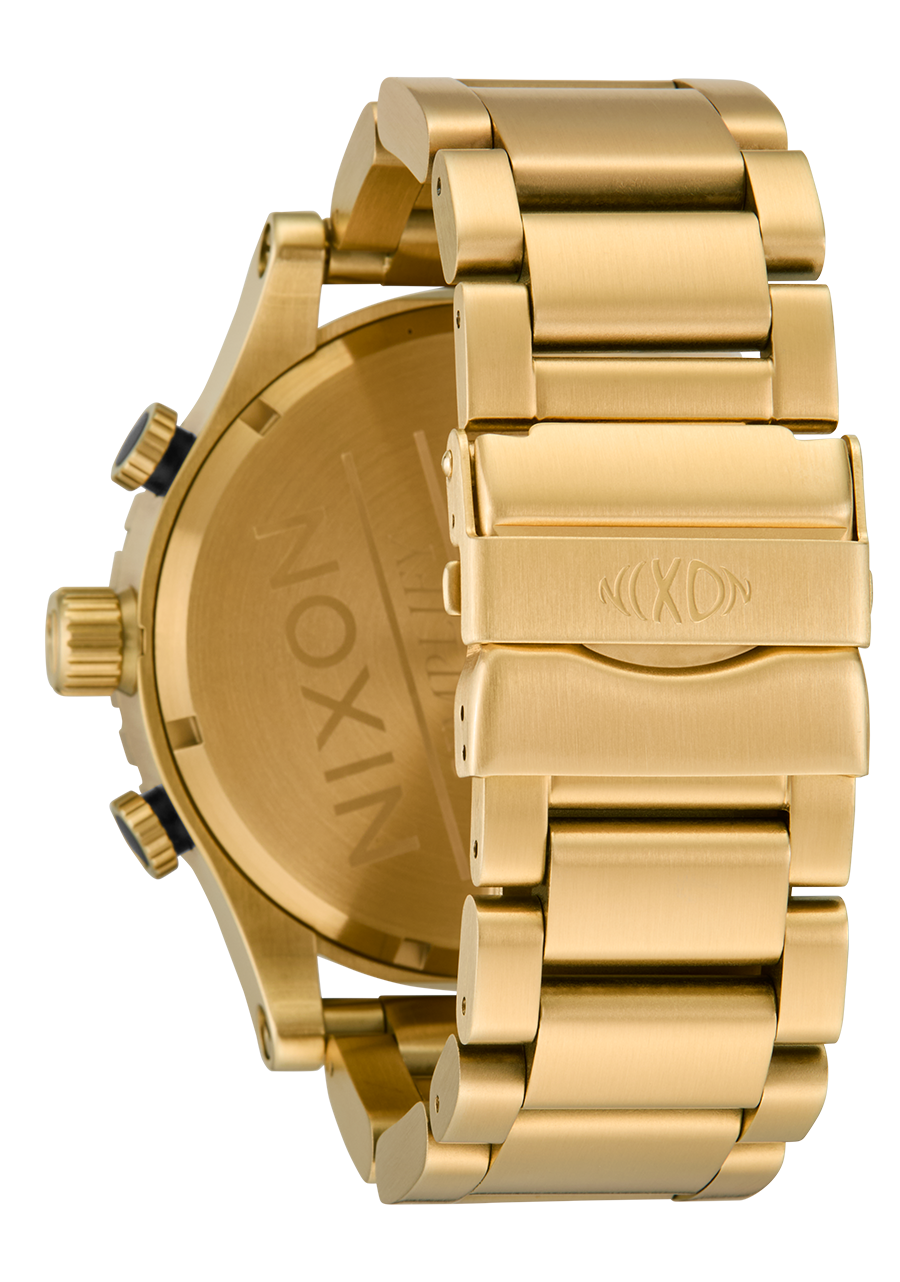 NIXON 51-30 Chrono - 4th Dimension Gold / Black Men's Watch | A13895358-00