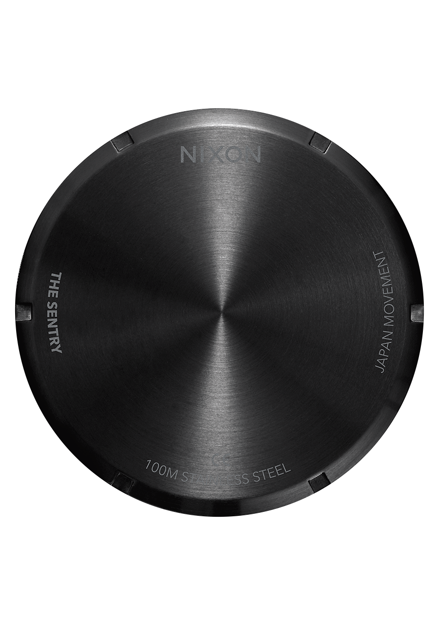 NIXON Sentry Chrono - Matte Black Gold Unisex Watch | A13901041-00