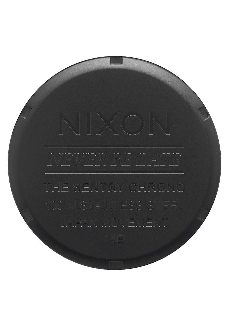 NIXON Sentry Chrono - Matte Black Gold Unisex Watch | A13901041-00