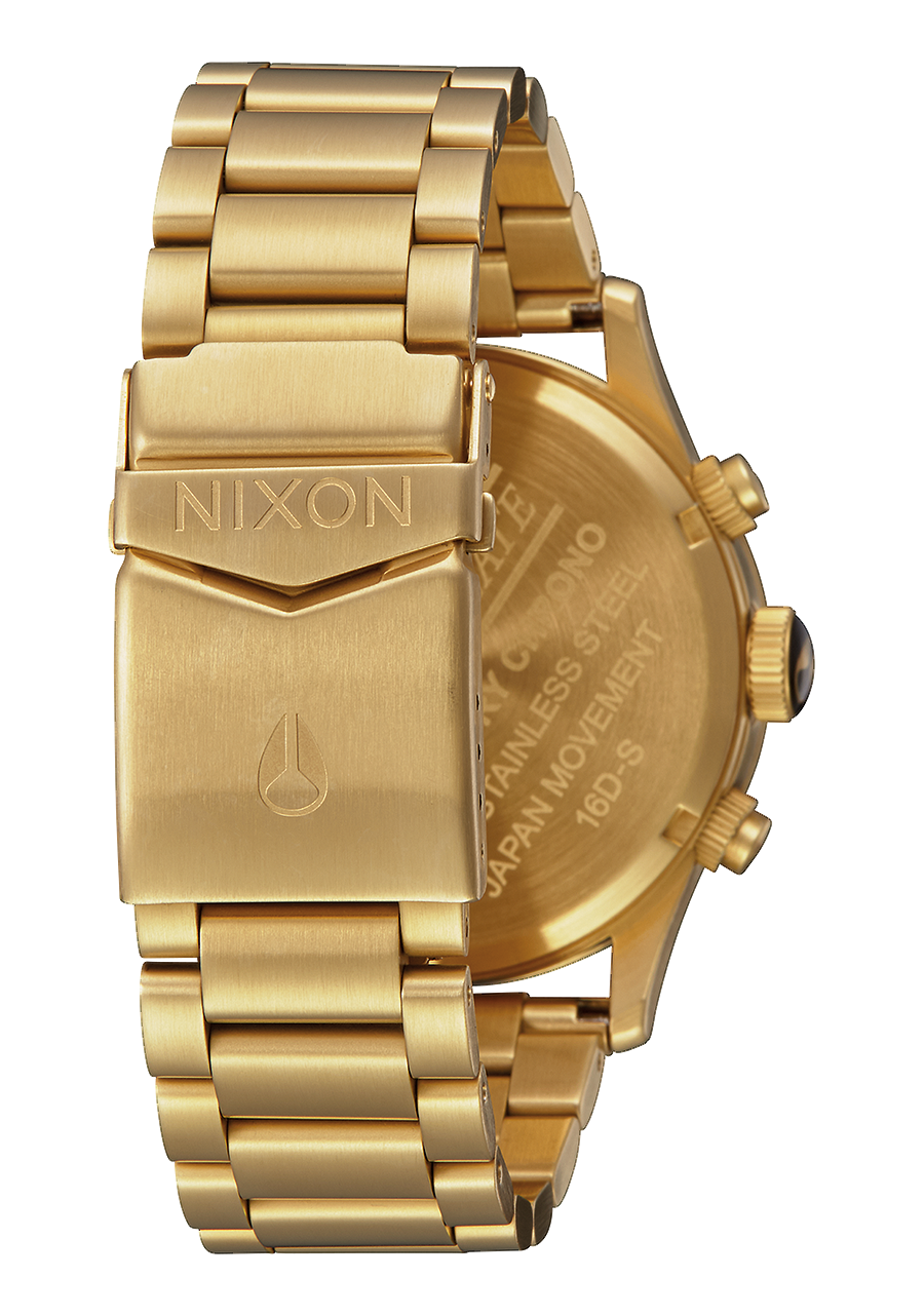 NIXON Sentry Chrono - All Gold  Black Unisex Watch | A1390510-00