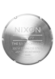 Nixon 51-30 Silver Dial Chronograph Leather Men’s Watch | A13925341-00