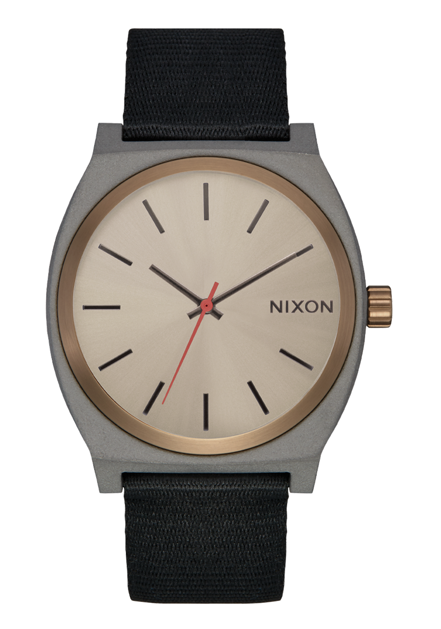 NIXON Time Teller Black Dial and Black Nylon 37mm Unisex Watch