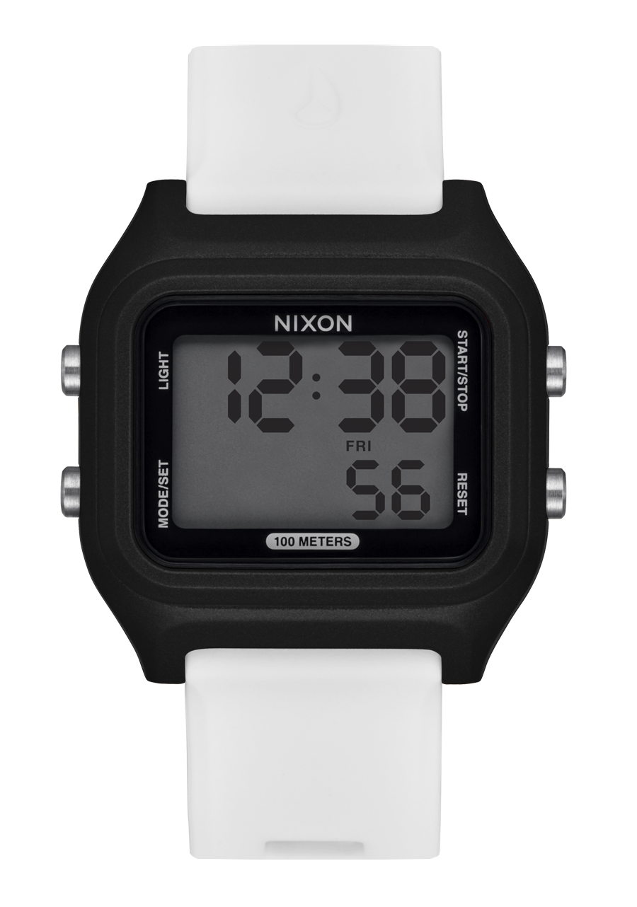 NIXON Ripper Black Dial and White Steel Bracelet 36mm Unisex Watch