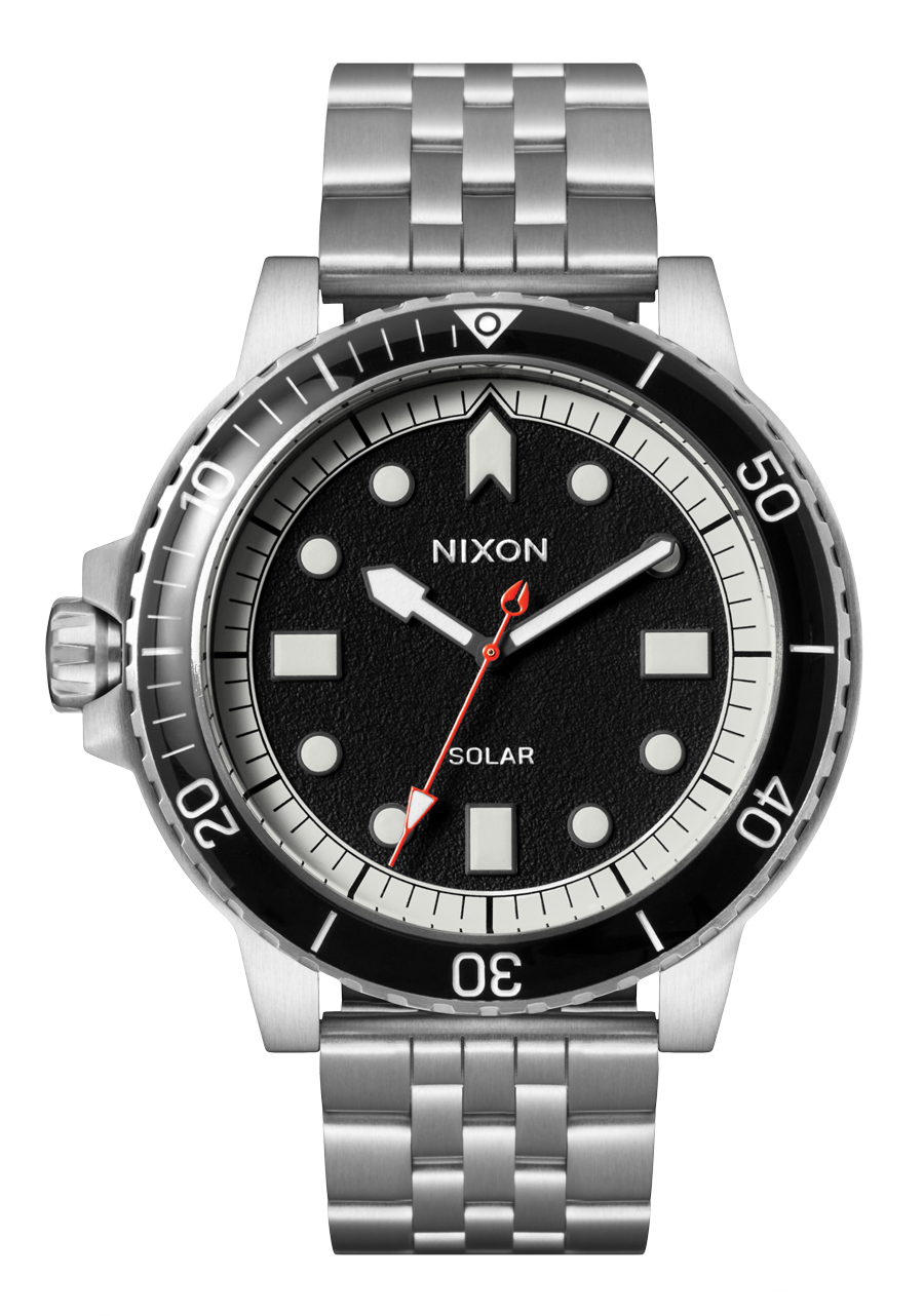 NIXON Stinger 44 - Silver  Black White Unisex Watch | A14025233-00