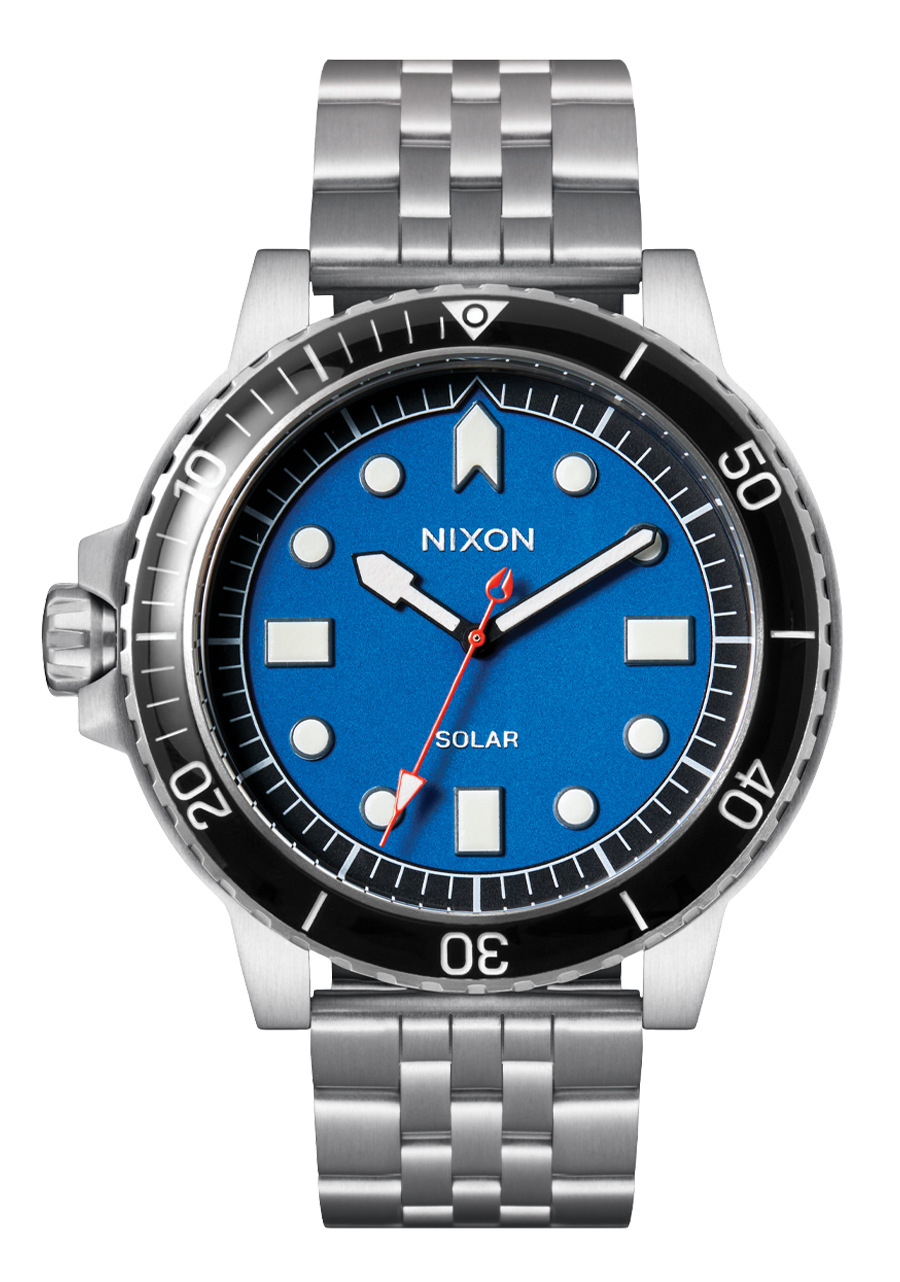 NIXON Stinger 44 - Silver Blue Black Unisex Watch | A14025236-00