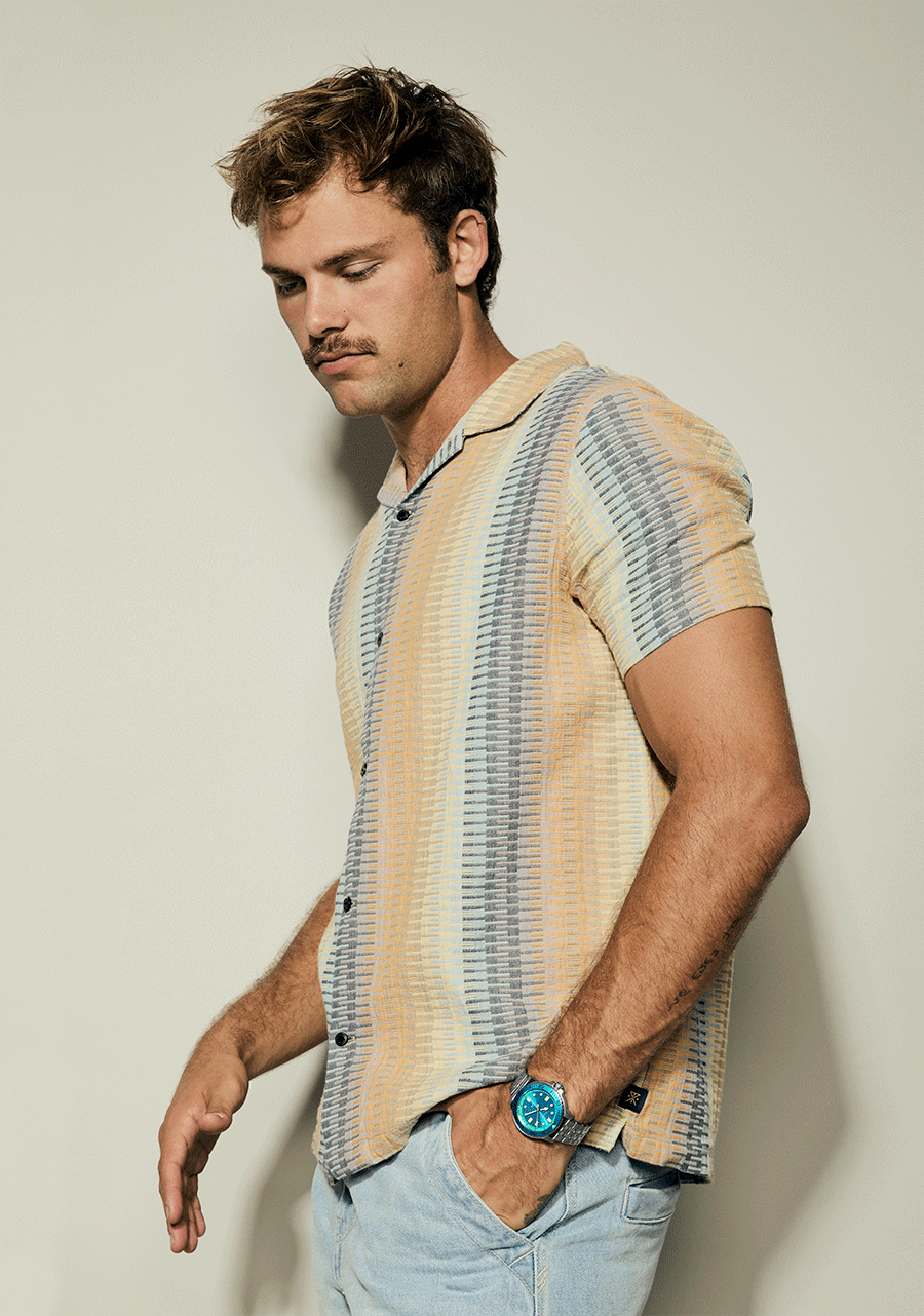 NIXON Stinger 44 - Silver Byron Blue Green Unisex Watch | A14025308-00