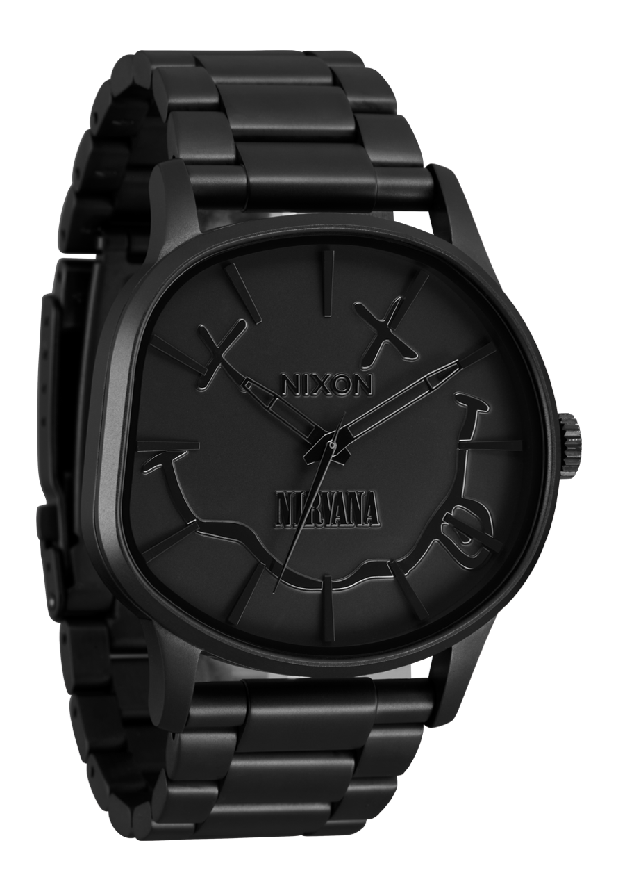 NIXON Nirvana Sentry Wobble - Vanta Nirvana Smiley Limited Edition Men's Watch | A1461502-00