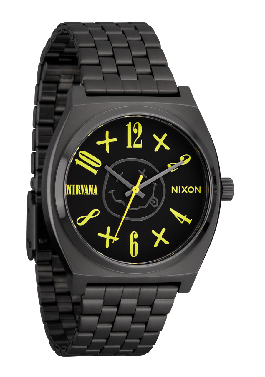 NIXON Time Teller Black Dial and Black Steel Bracelet 37mm Unisex Watch - view 2