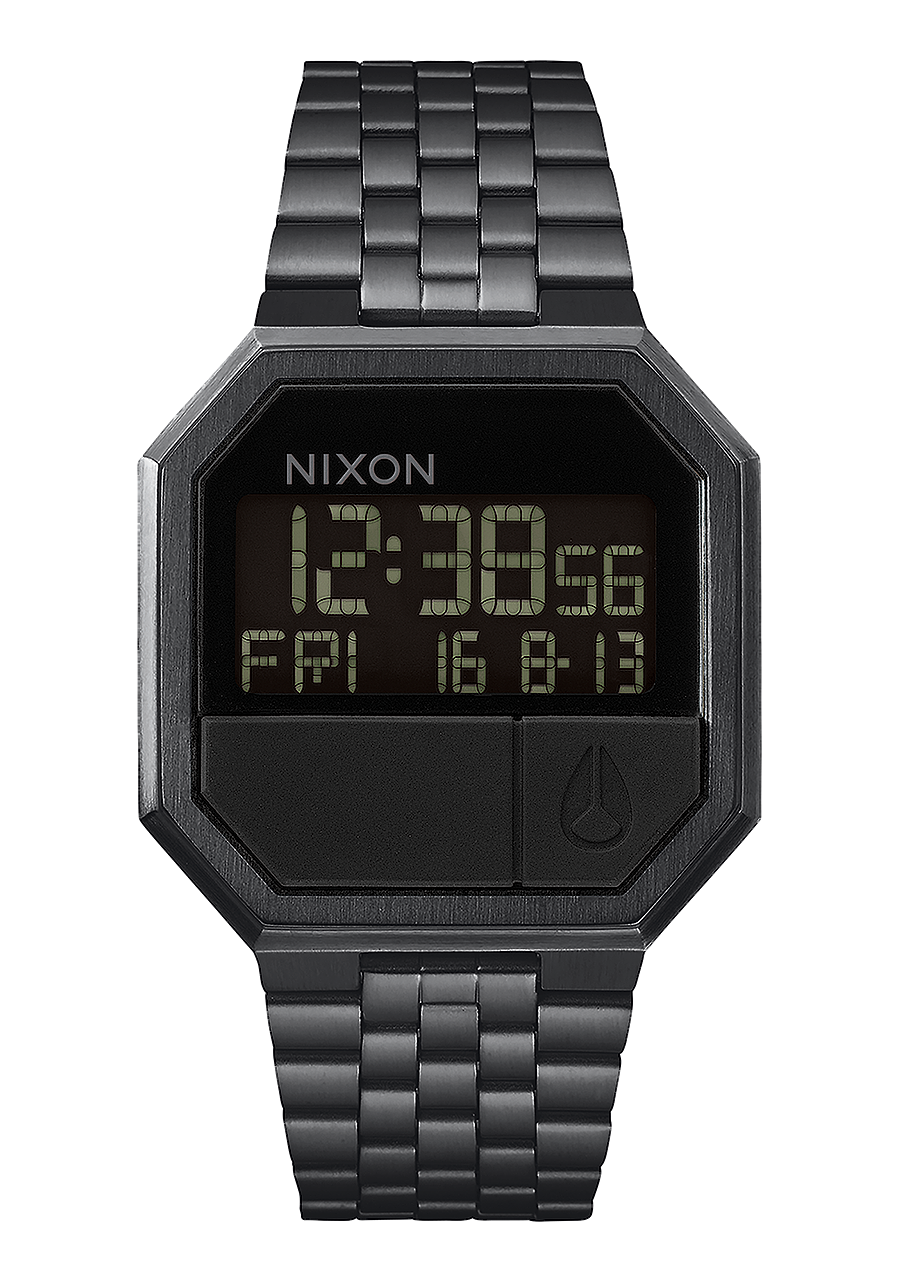 NIXON Re-Run Black Dial and Black Steel Bracelet 38mm Unisex Watch