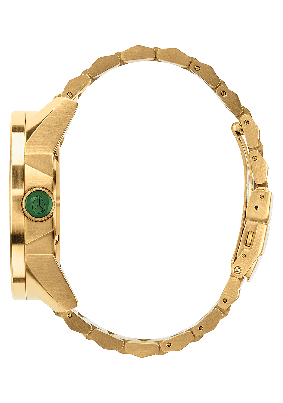 NIXON Corporal Stainless Steel Gold / Green Sunray Men's Watch | A3462691-00