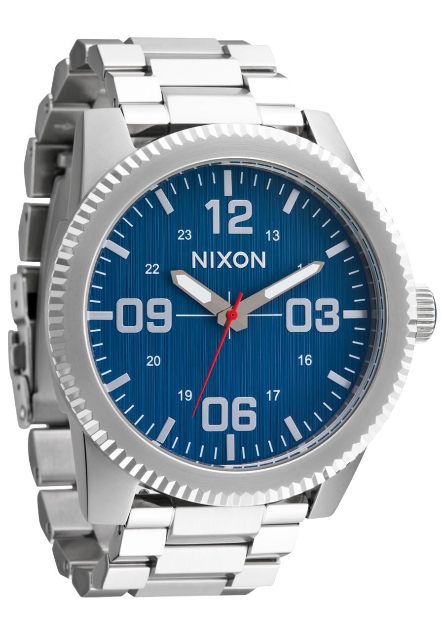 NIXON Corporal Stainless Steel Silver / Indigo Men's Watch | A3465246-00