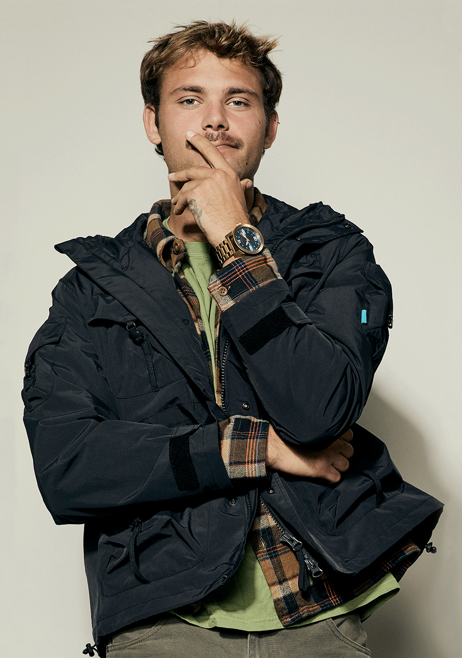 NIXON Corporal Stainless Steel - Desert Gold / Arles Blue Men's Watch | A3465301-00