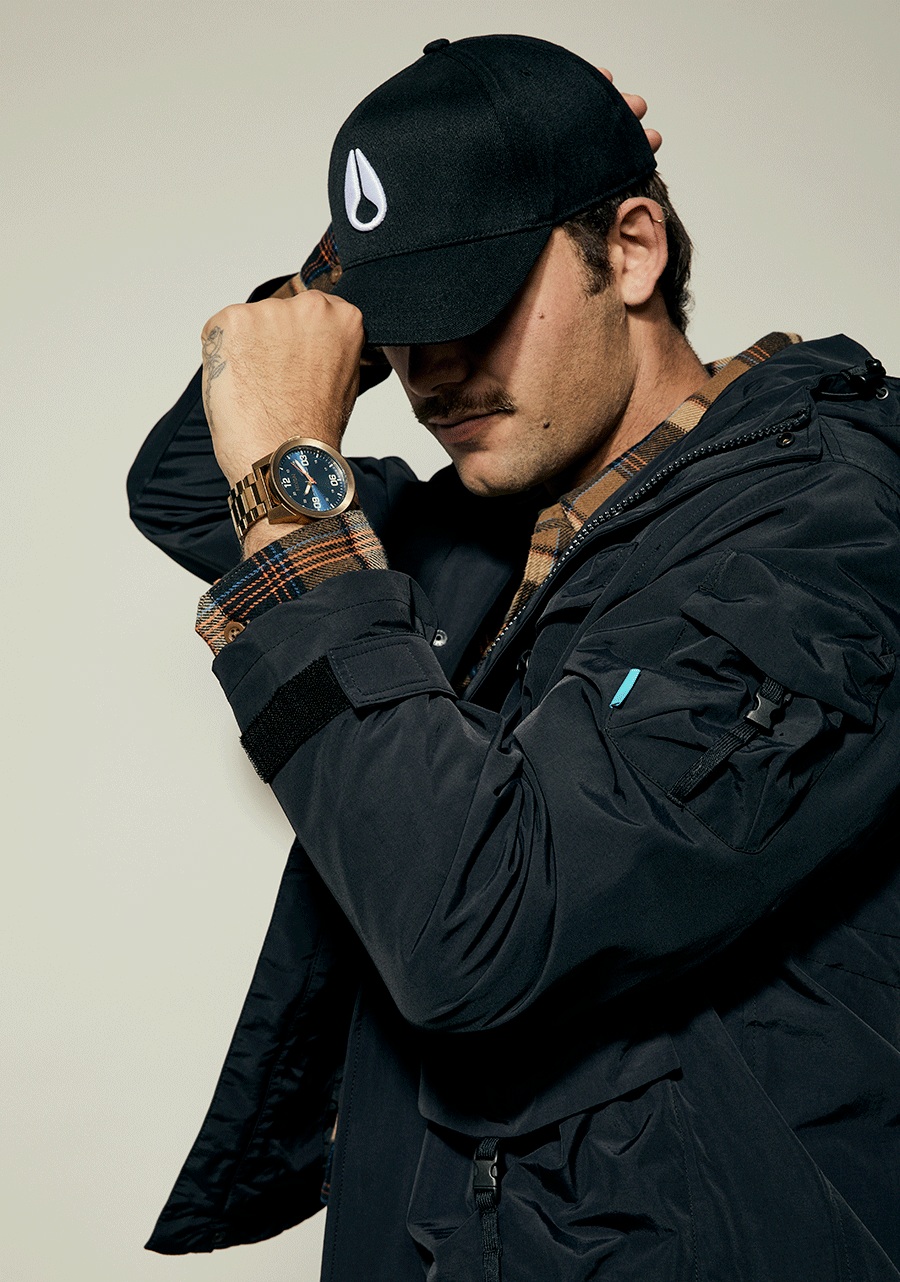 NIXON Corporal Stainless Steel - Desert Gold / Arles Blue Men's Watch | A3465301-00