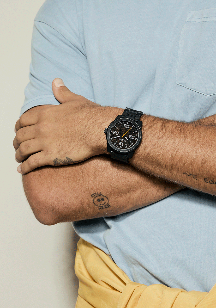 NIXON Corporal Stainless Steel - Super Black / Black Top Men's Watch | A3465305-00