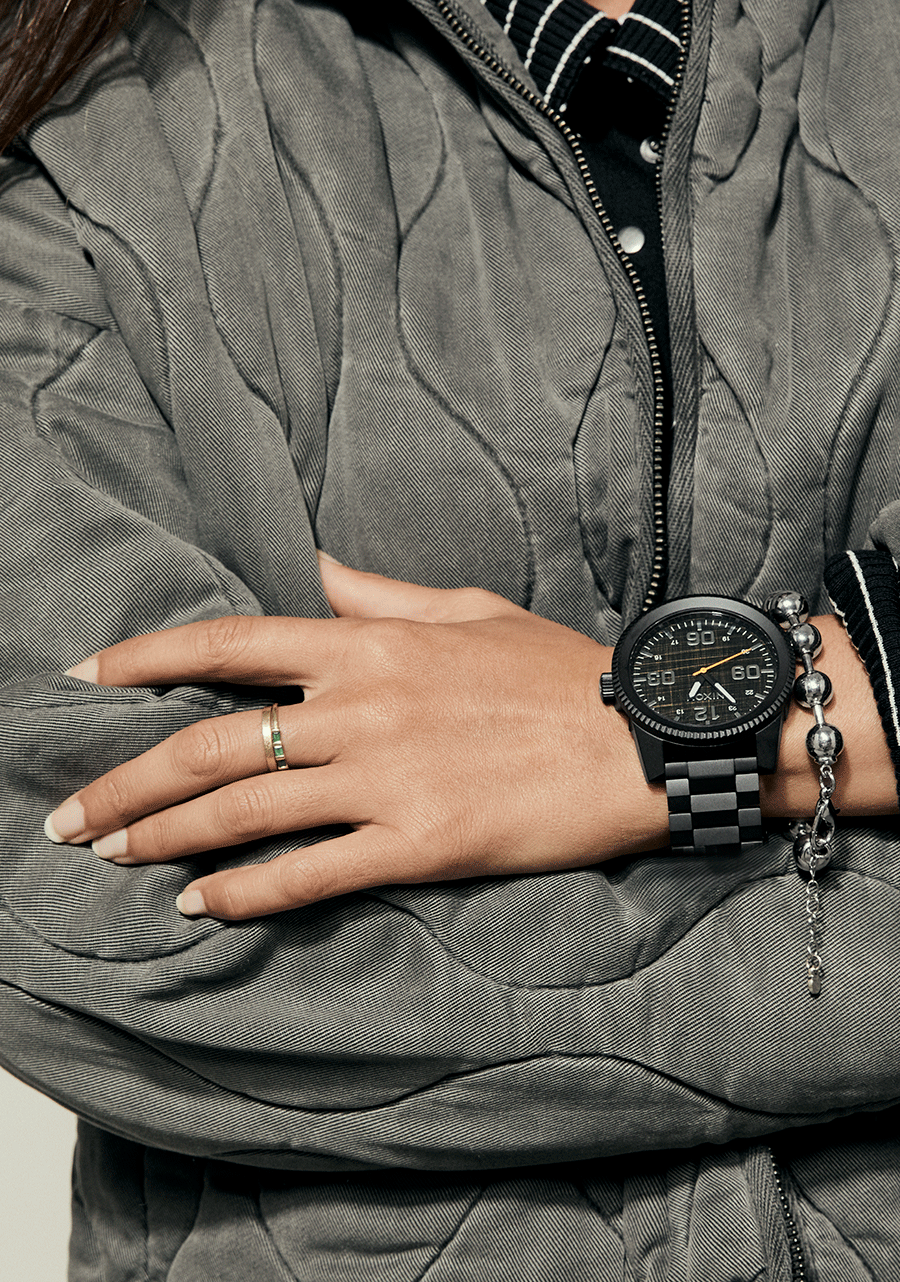 NIXON Corporal Stainless Steel - Super Black / Black Top Men's Watch | A3465305-00