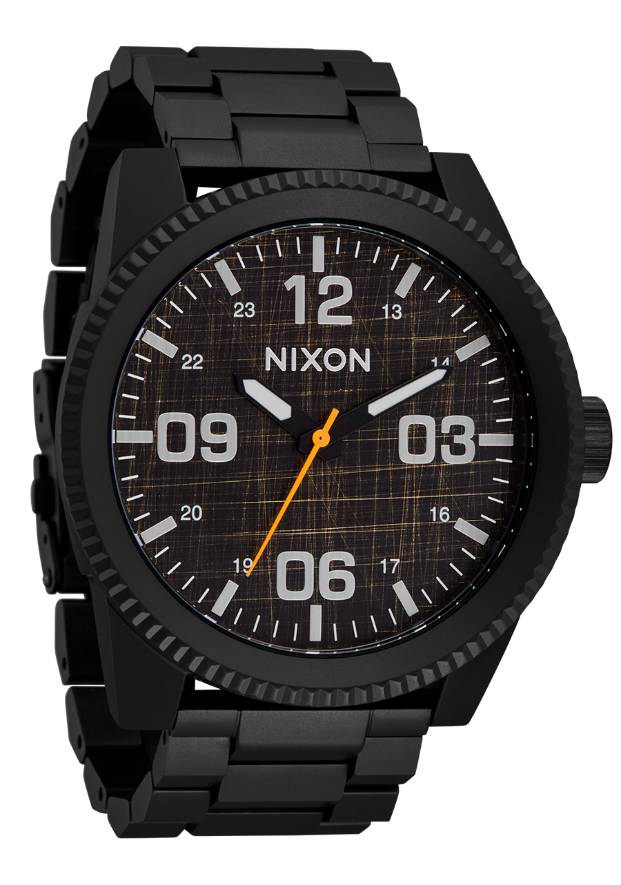 NIXON Corporal Stainless Steel - Super Black / Black Top Men's Watch | A3465305-00