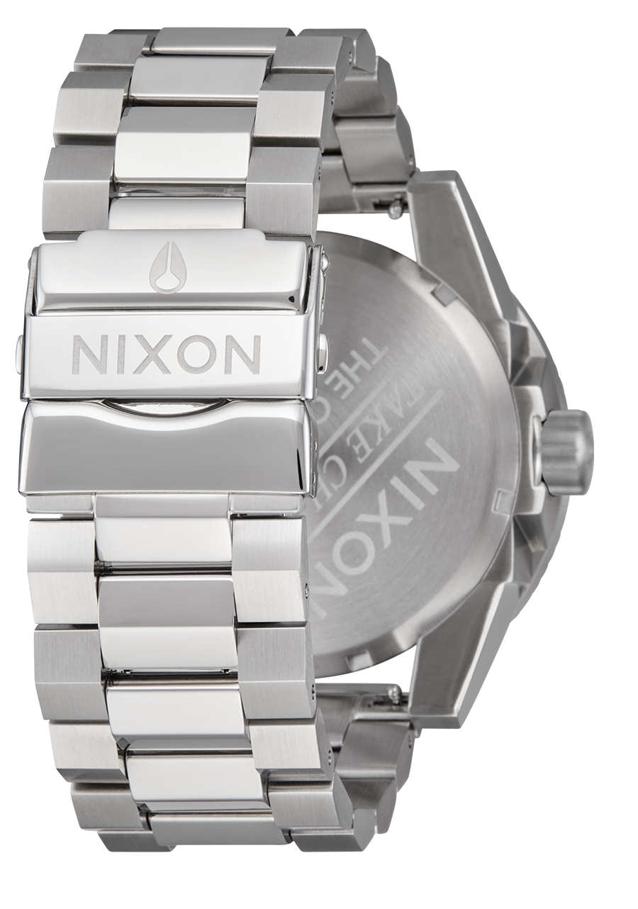 NIXON Corporal Stainless Steel - Silver / Coral Men's Watch | A3465339-00
